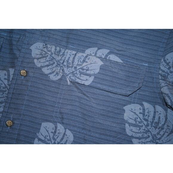 Chaps Short Sleeve Shirt Mens XL Blue UV Protective - Picture 4 of 7